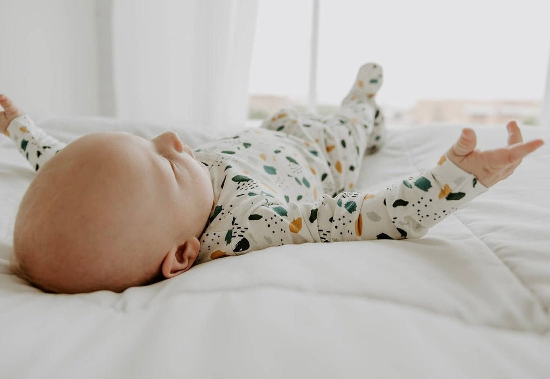 Organic Cotton Bloom Zipper Footie Pajamas
