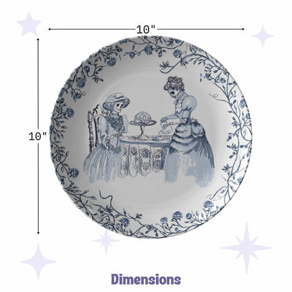 Domestic Zombie Tea Party Plate, Delft