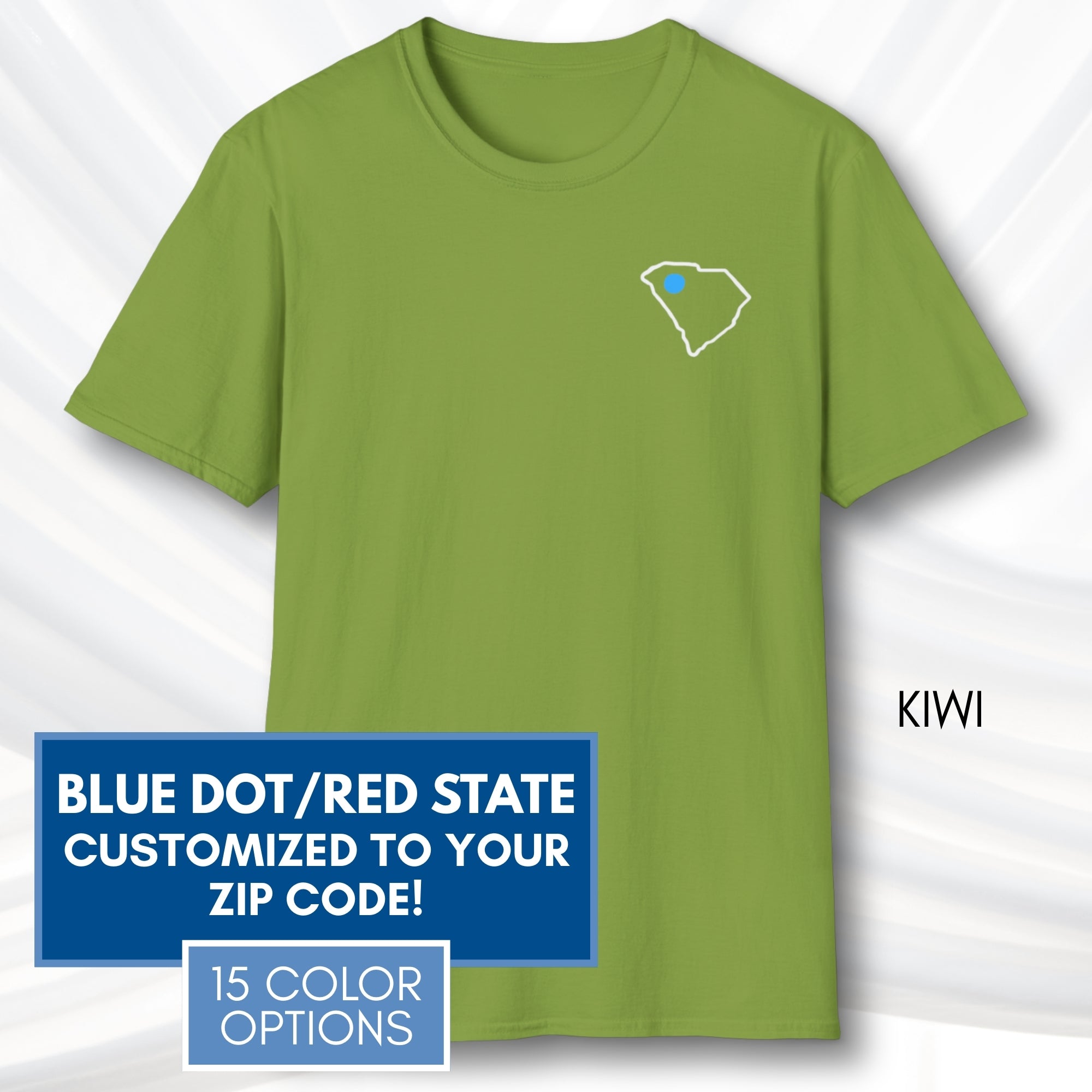 blue-dot-red-state-custom-unisex-tee-shirt-tshirt-democratic-activist-apparel-kiwi