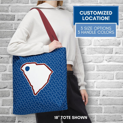blue-dot-red-state-personalized-tote-bag-custom-location-democratic-reusable-bag-activist-gift-liberal-tote-progressive-carry-all