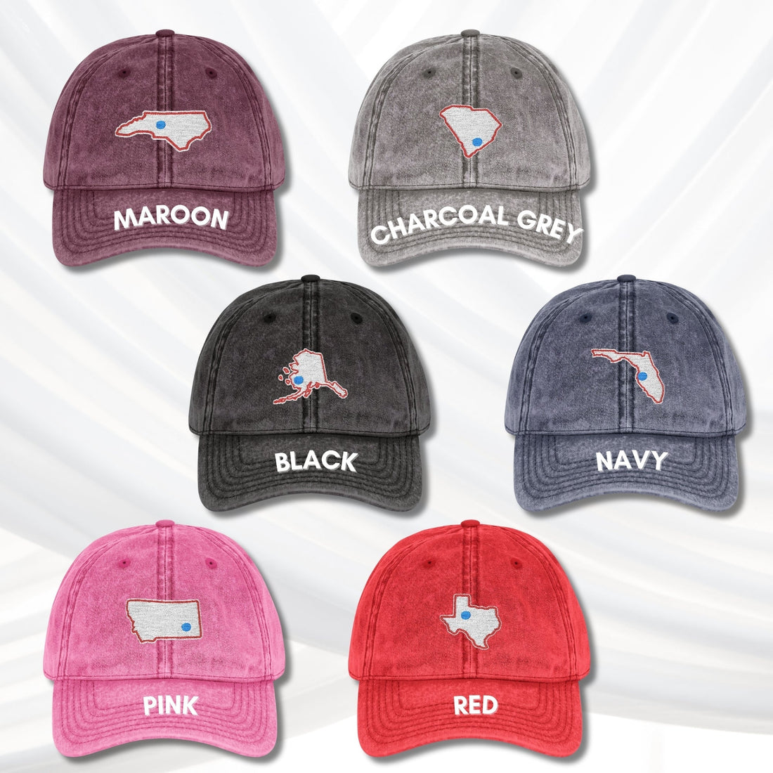 blue-dot-red-state-vintage-embroidered-dad-hats-progressive-baseball-cap-democratic-apparel-personalized-custom-color-options