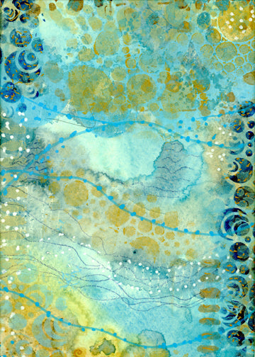 Blue Ocean II Abstract Giclee’ Art Print