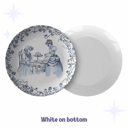 Domestic Zombie Tea Party Plate, Delft