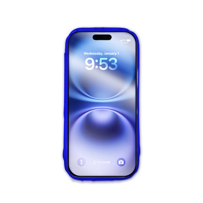 Flexēsoft silicone netting for your phone. Medium Blue.
