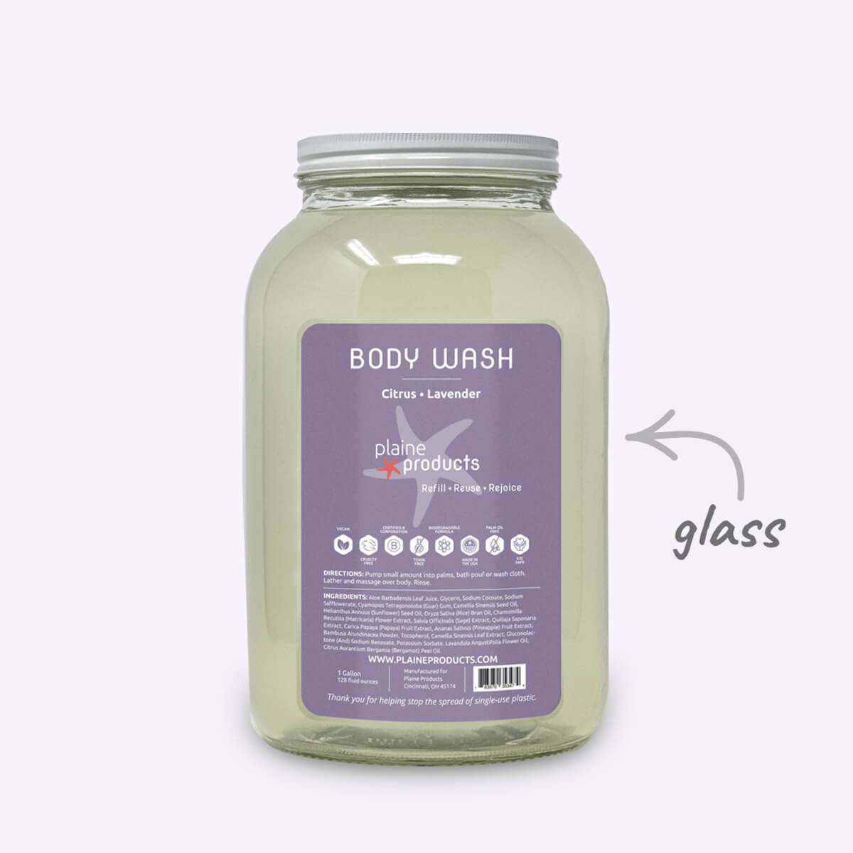 Nourishing Body Wash with Aloe Vera and Vitamin E for Skin Hydration