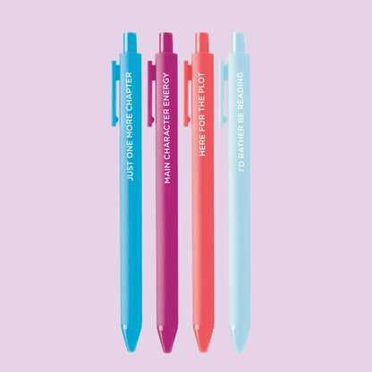 Book Lover pen set, pen set for readers, bookish pen set