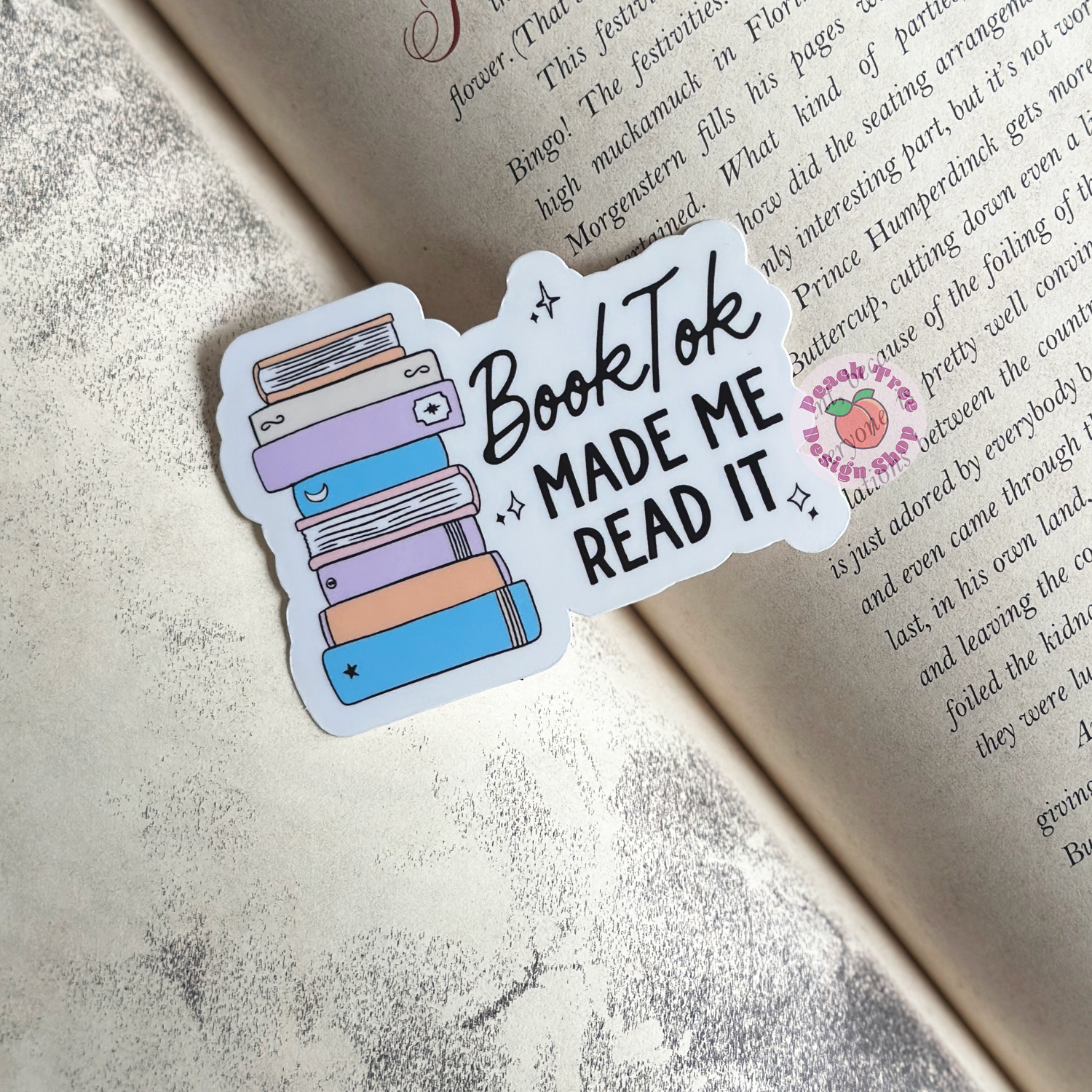 BookTok Made Me Read It Sticker