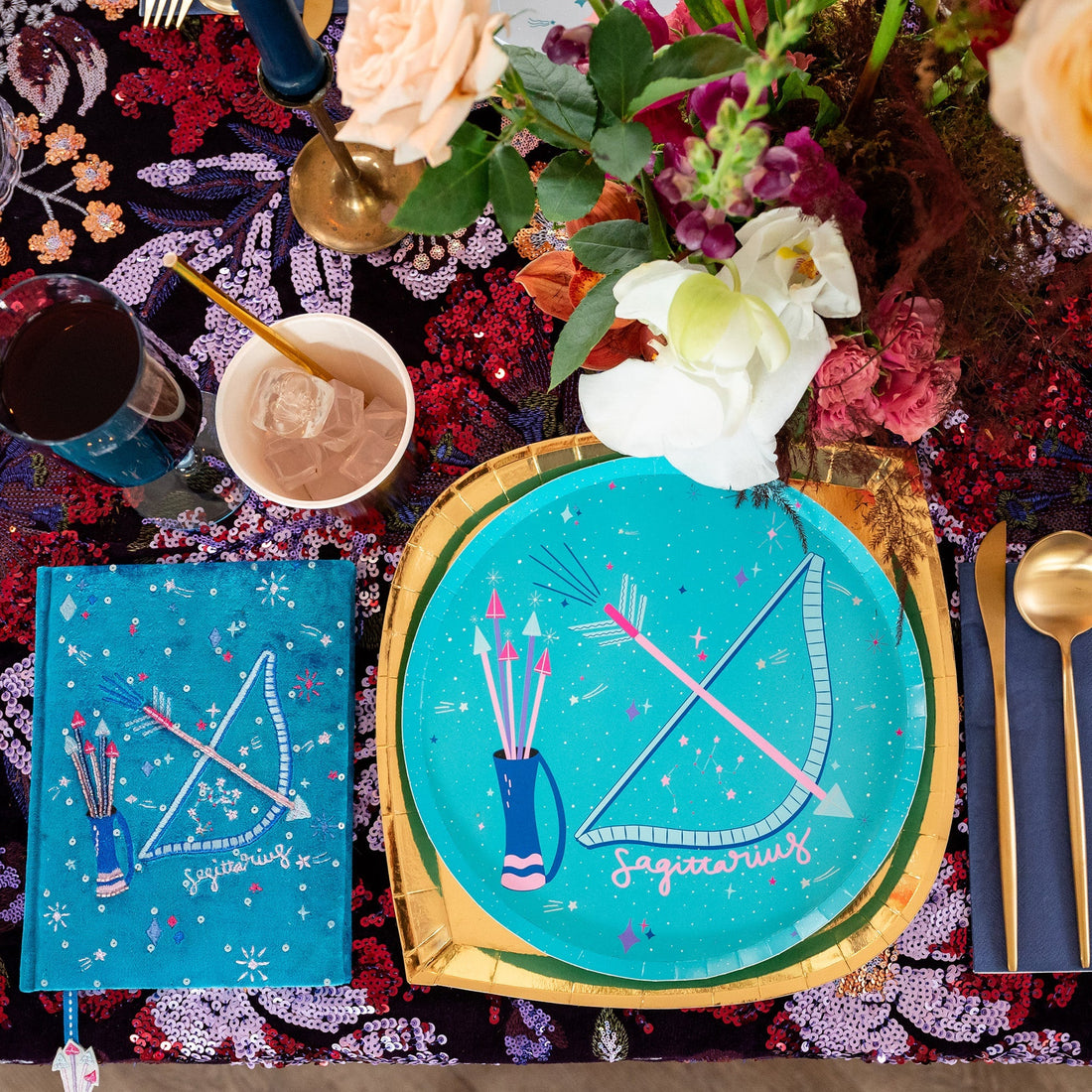 Zodiac Sagittarius Nail Stickers