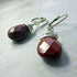 Moukite Briolette Wire Wrap Earrings in Honey Gold showcasing unique organic patterns and earthy tones.