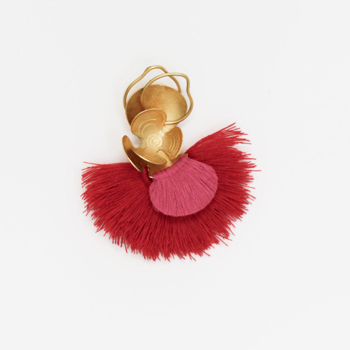 Caliandra Flower Fringed Lapel Pin