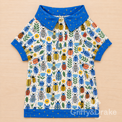 The Collared Pet Shirt Collection in Multiple Patterns &amp; Sizes