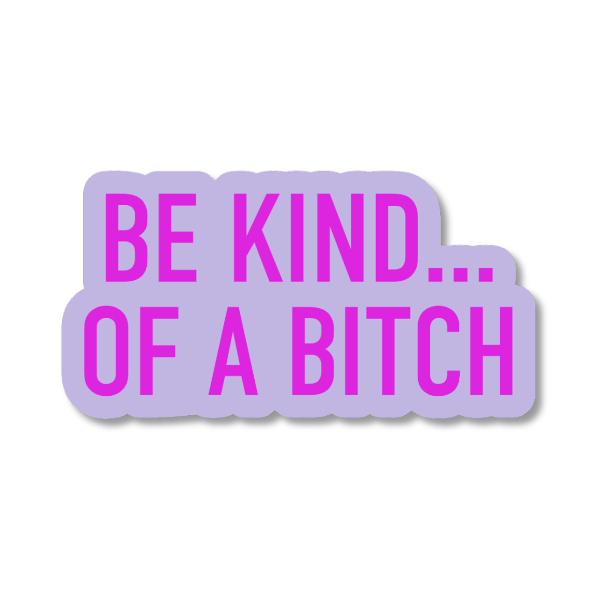 Sticker with text &
