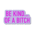 Sticker with text &