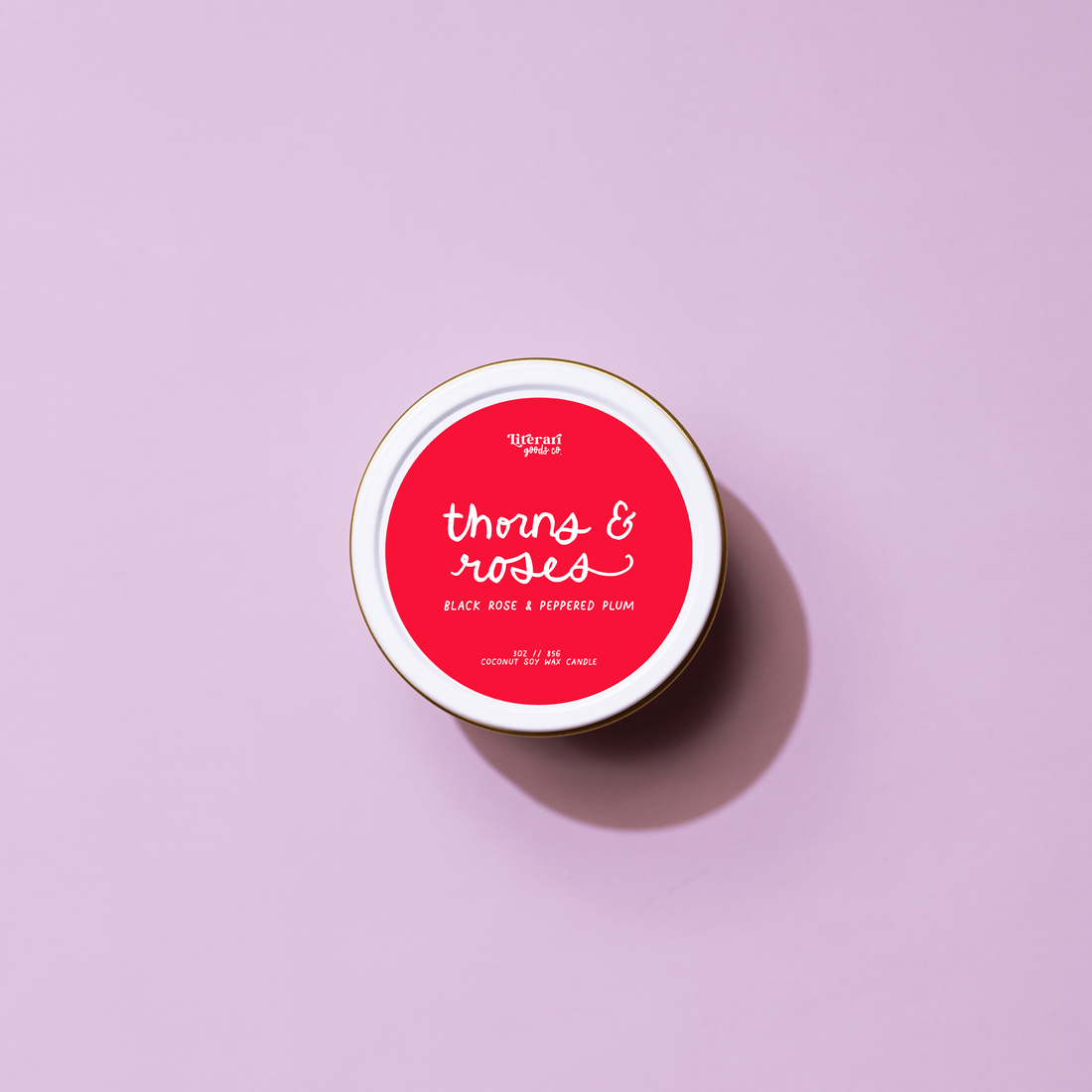 Thorns &amp; Roses Candle – Romantasy Bookish Candle