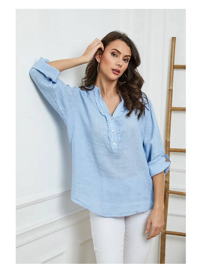 The Easy Linen Blouse