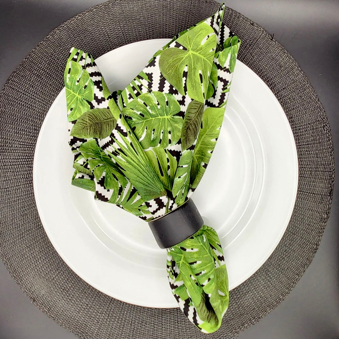 100% Cotton Napkins - Set of 2 -  Cabana Plants