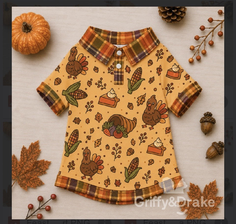 The Collared Pet Shirt Collection in Multiple Patterns &amp; Sizes