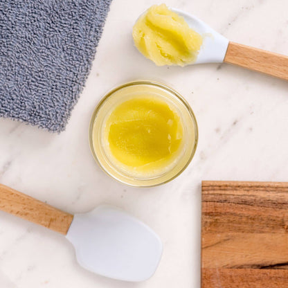 Calendula Salve Lifestyle Indoor Texture 4oz Jar