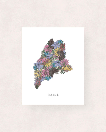 State Flowers Print