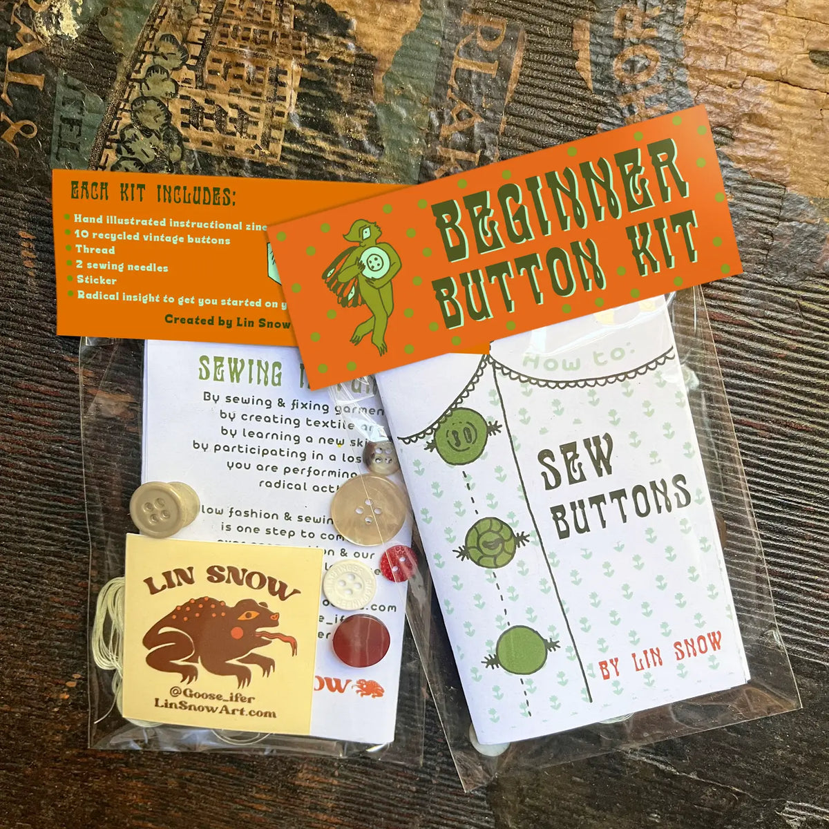 Beginner Button Sewing Kit