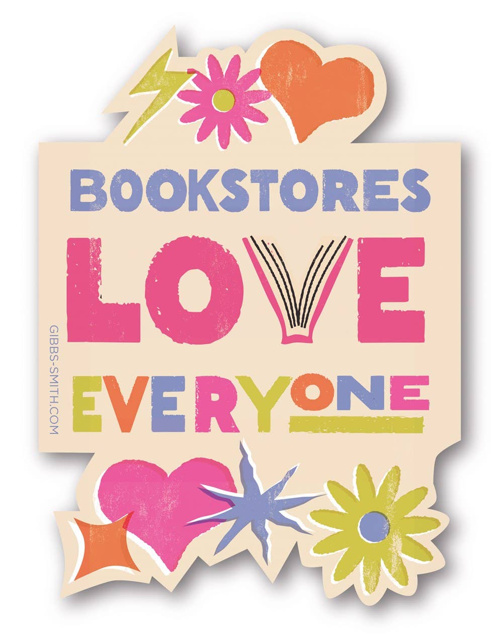 Colorful sticker with &