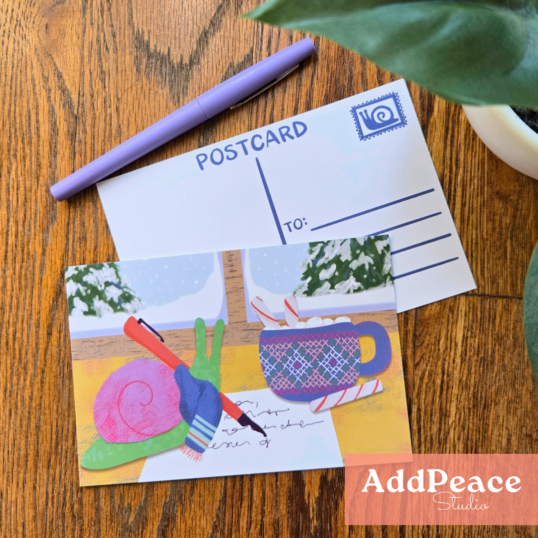 Snail Mail Illustrated Postcard Set | 12 Bookish &amp; Whimsical Postcards