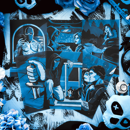 Lights Out Book Scene Illustrations | Officially Licensed 6-Pack