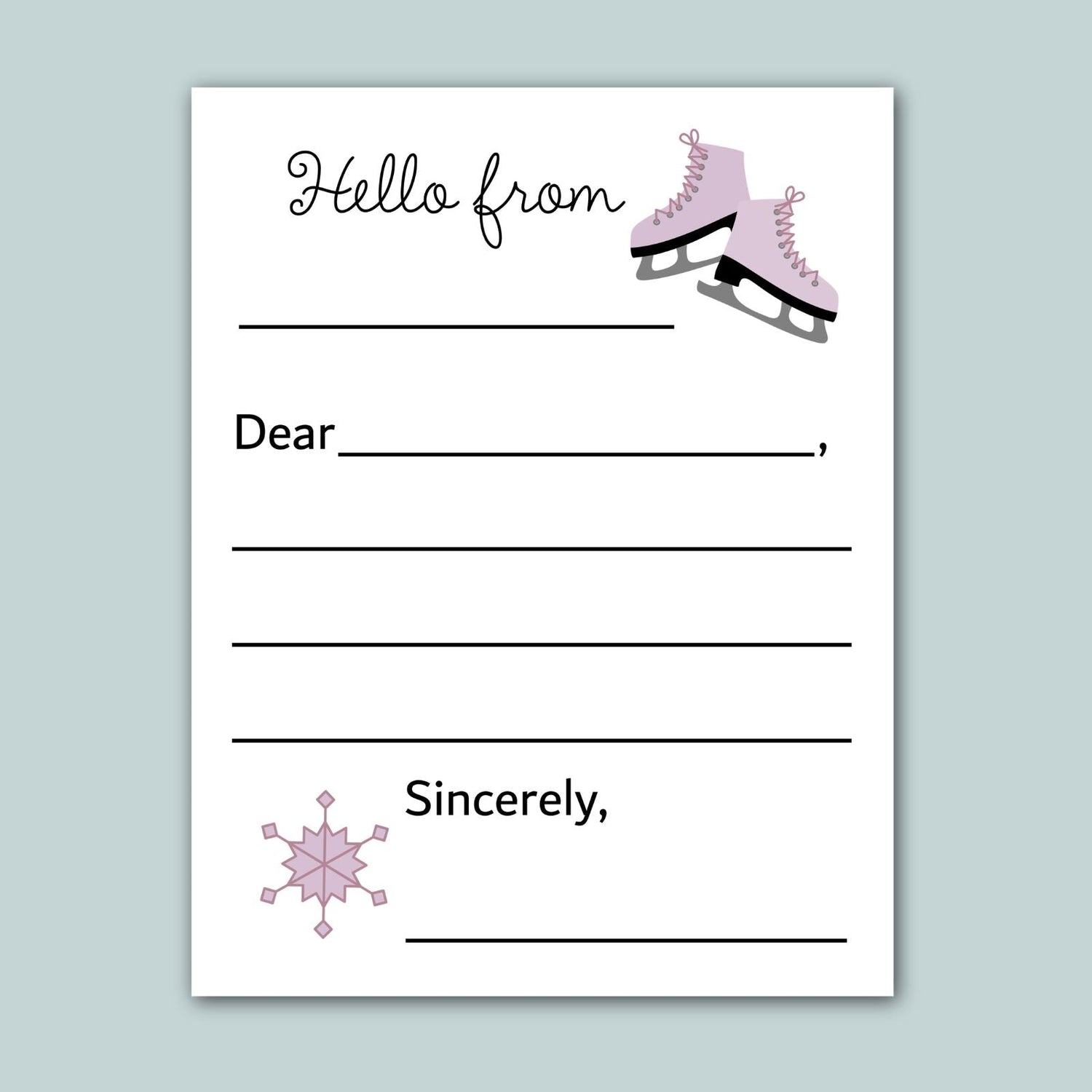 a letterhead with a blank space for a recipient&