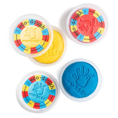 Eco-Dough (3-Pack) - Natural, Non-Toxic Primary Colors