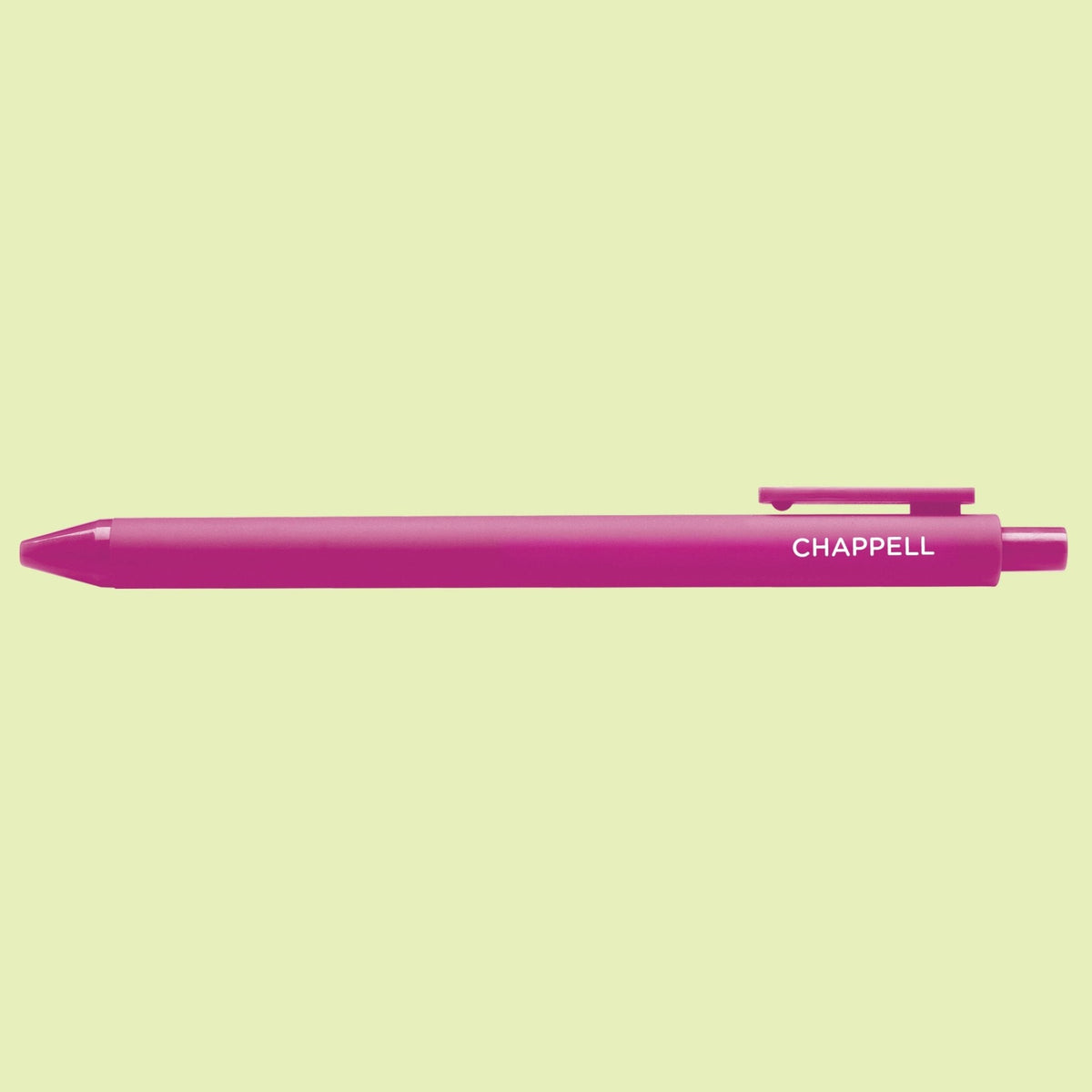 Purple pen with &