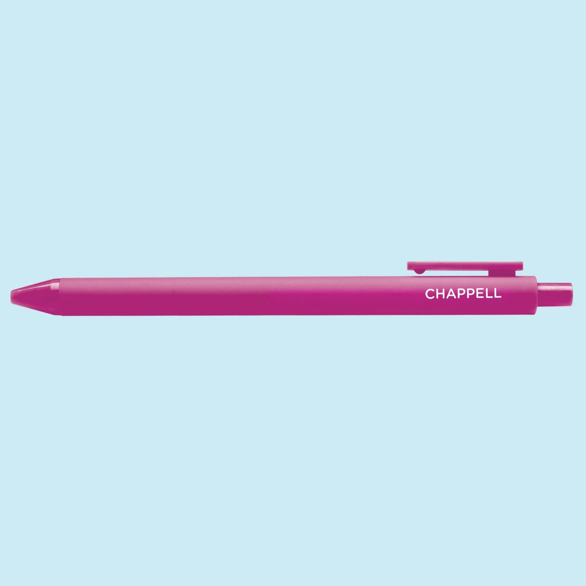 Pink pen with &