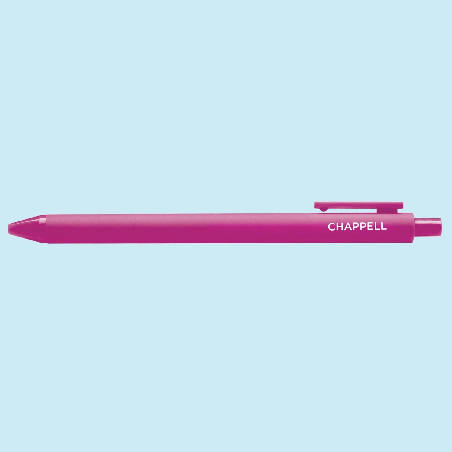 Pink pen with &