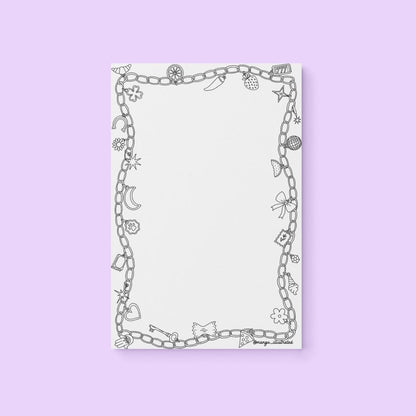 Charm doodles color - in notepad - MangoIllustrated - Notepad