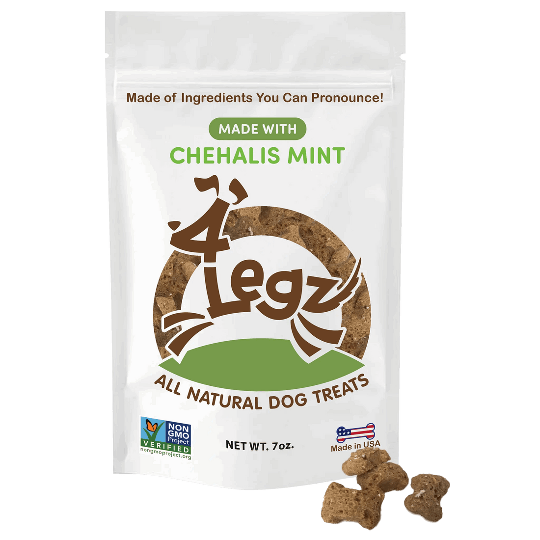 Chehalis Mint Dog Treats for Fresh Breath and Healthy Chewing - 4Legz