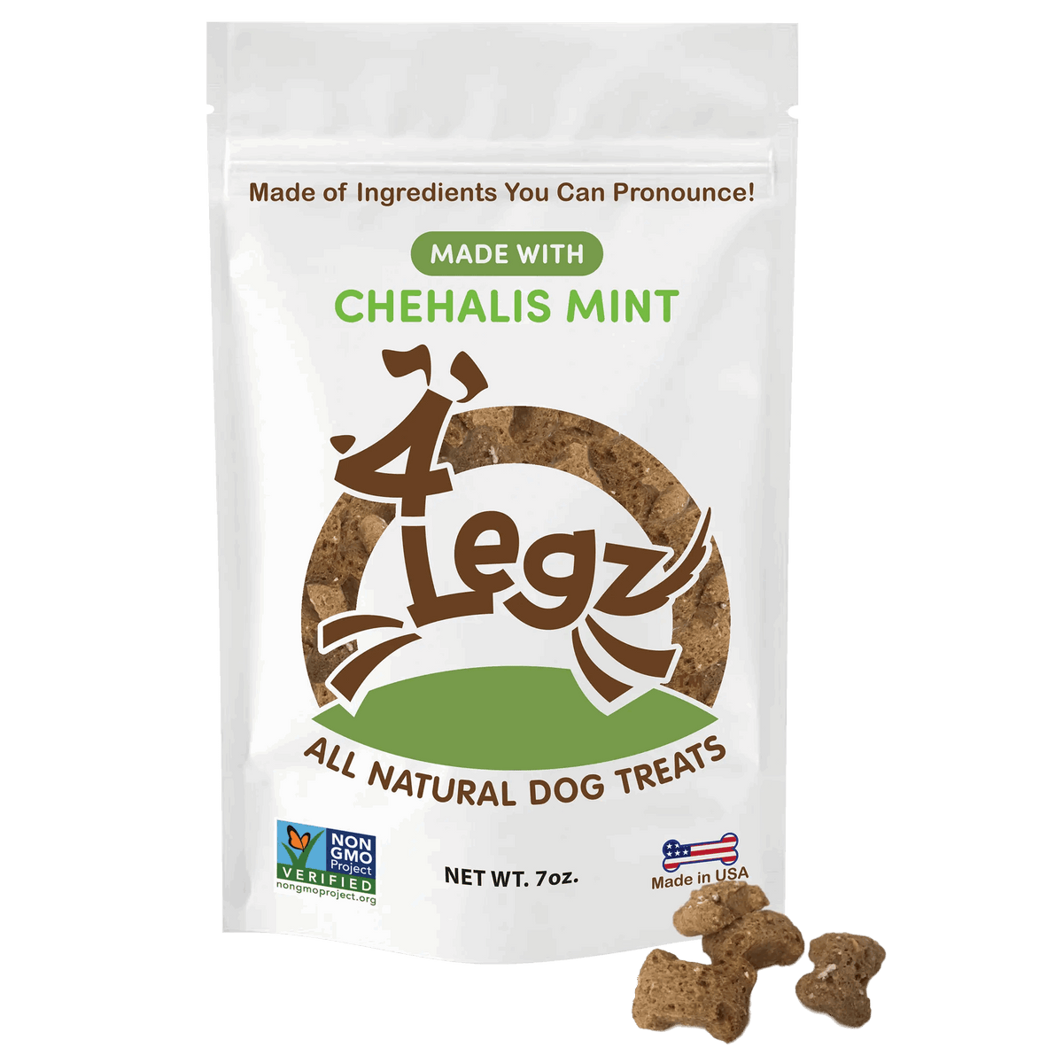 Chehalis Mint Dog Treats for Fresh Breath and Healthy Chewing - 4Legz