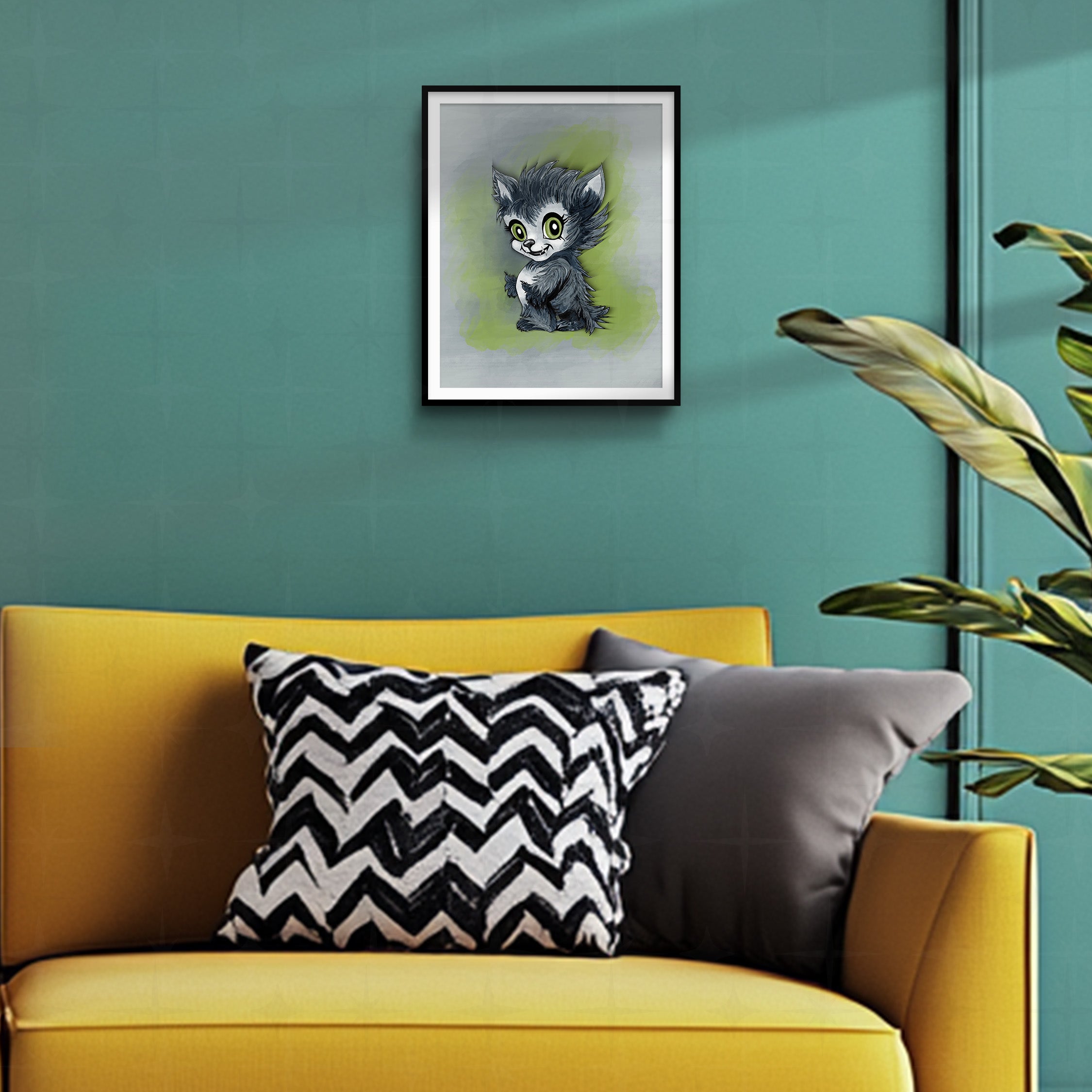Little Werewolf Art Print