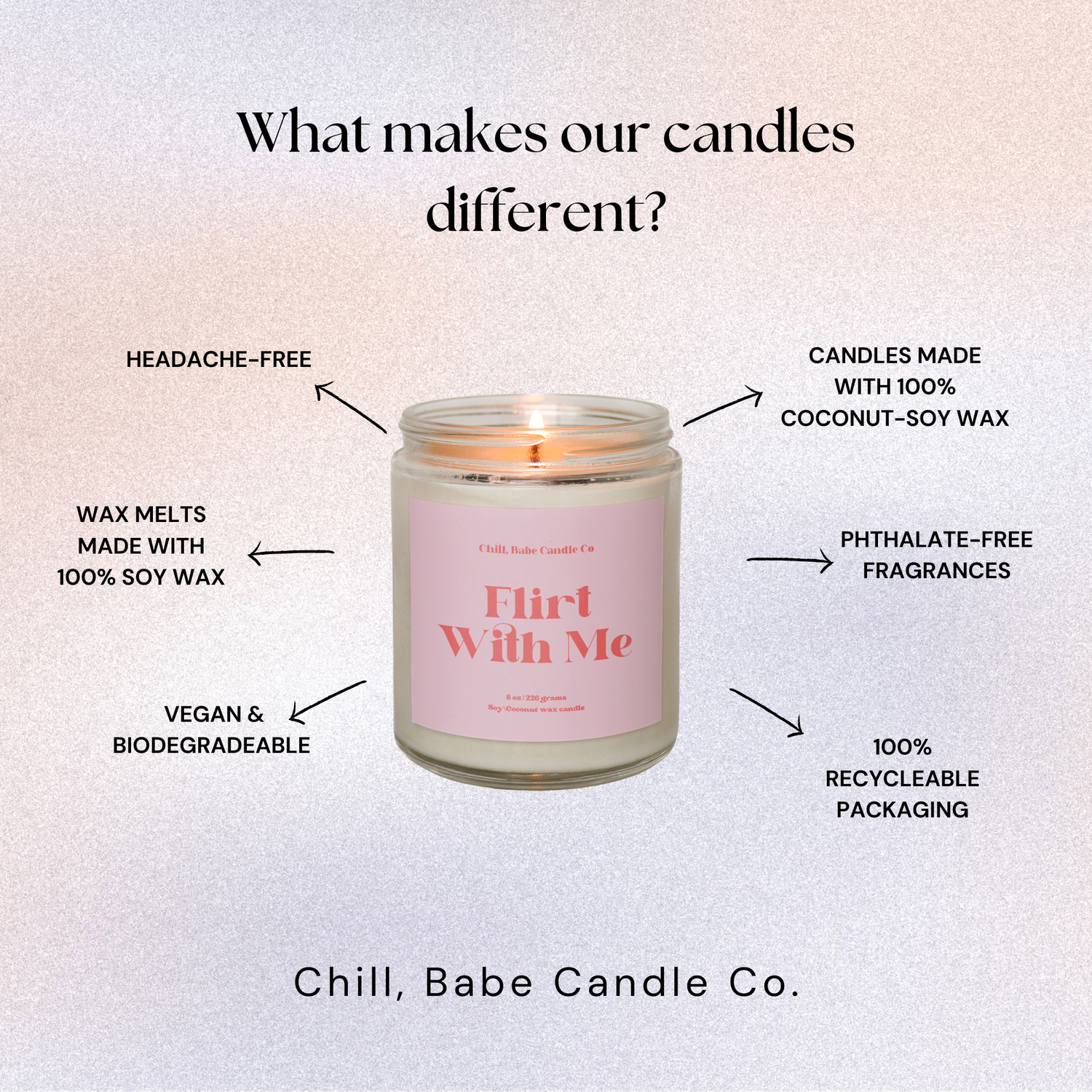 Flirt With Me Candle | Strawberry + Basil + Vanilla