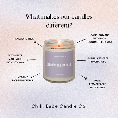 Dreamland Candle | White Sage + Lavender about