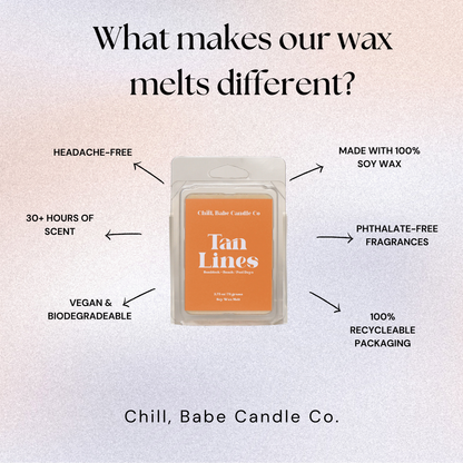 Tan Lines Wax Melt | Sunblock + Beach/Pool Days about