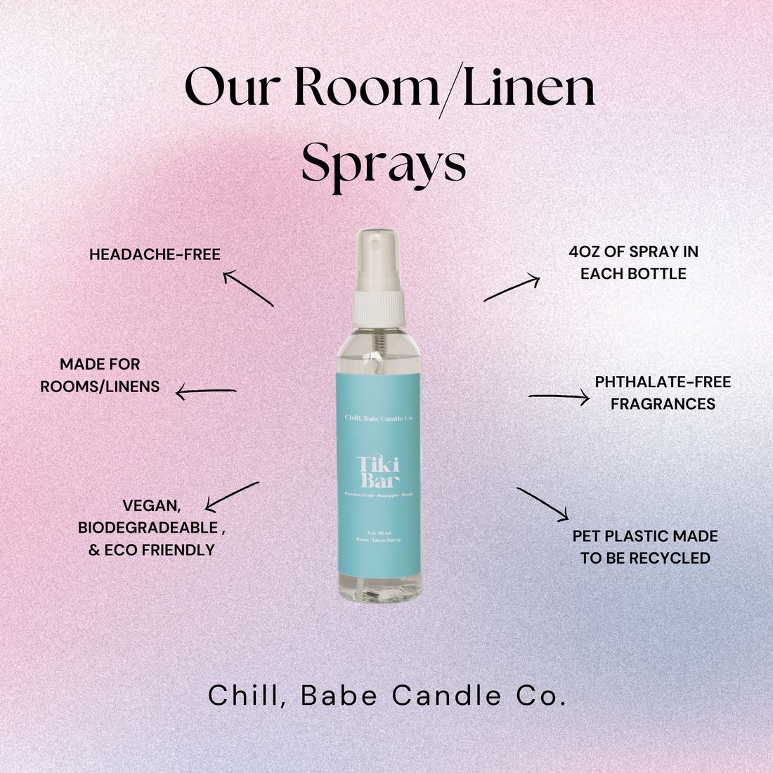 Tiki Bar Room &amp; Linen Spray | Passion Fruit + Pineapple + Musk