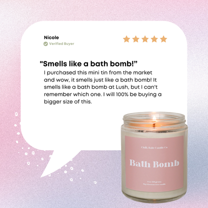 Bath Bomb Candle | Citrus + Jasmine + Patchouli review