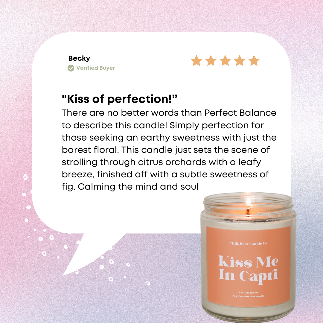 Kiss Me In Capri Candle | Olive Leaf + Fig + Citron review