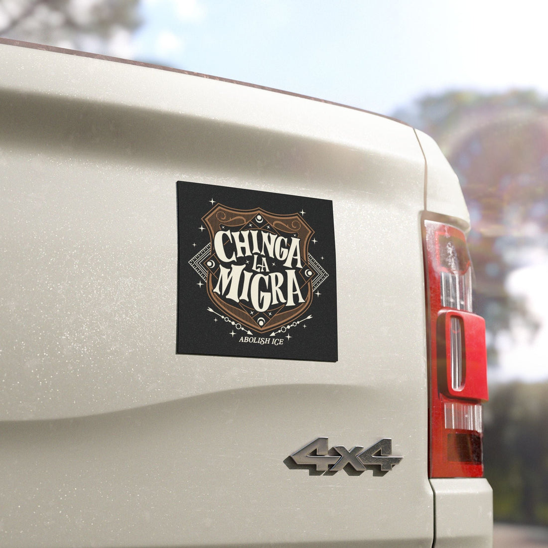 car bumper magnet featuring &