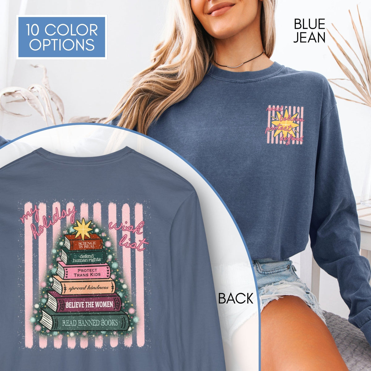 christmas-book-tree-unisex-long-sleeve-tee-holiday-activism-shirt-literary-activist-top-reader-gift-comfort-colors-blue-jean