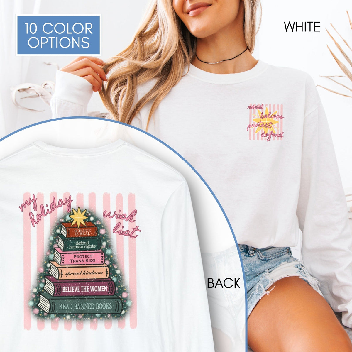 christmas-book-tree-unisex-long-sleeve-tee-holiday-activism-shirt-literary-activist-top-reader-gift-comfort-colors-white