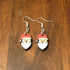 Christmas Santa Wooden Dangle Earrings - Dangle - Cate&