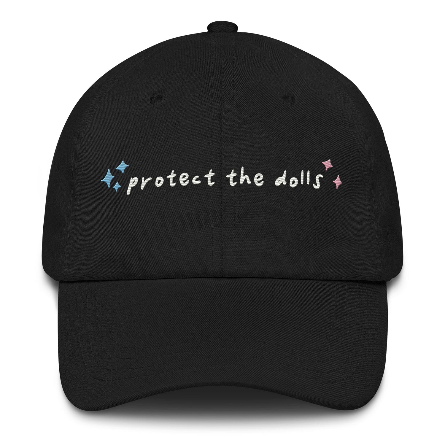 Protect the Dolls Embroidered Baseball Cap (100% profits donated)