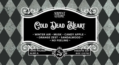 Cold Dead Heart 8oz Candle