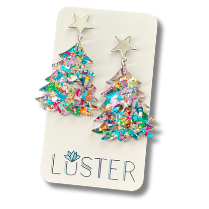 Holiday Confetti Tree Earrings