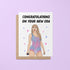 Congratulations on your new era greeting card - MangoIllustrated - Greeting Cards
